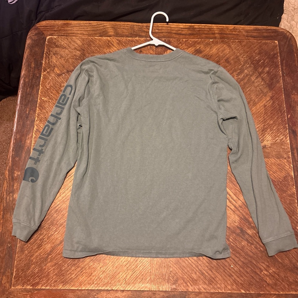Carhartt Boys Long Sleeve T-Shirt Mint Green, Size Small